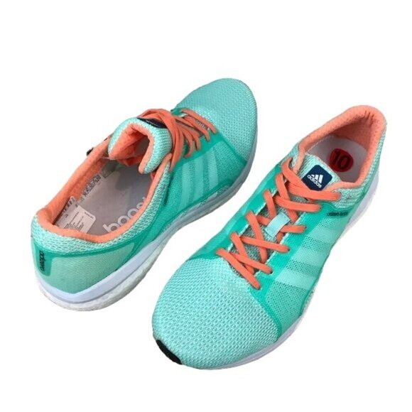 Adidas Adizero Tempo Size 10 Running Shoes Sneakers Green Workout Comfort - Picture 8 of 8